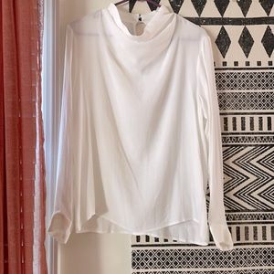 NWT H&M White Cowl Neck Blouse Sz 6